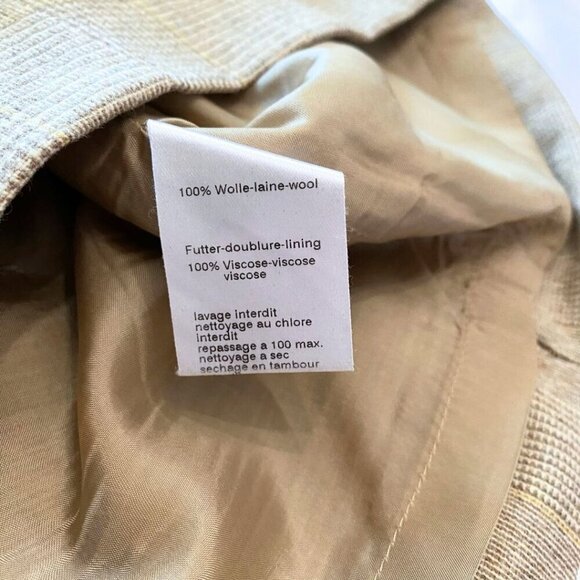 AKRIS PUNTO BROWN WOOL CHECK SHEATH DRESS - 6 - Picture 10 of 10